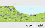 Physical Panoramic Map of ZIP code 46312
