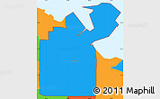 Political Simple Map of ZIP code 46312