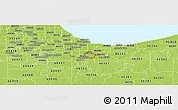 Physical Panoramic Map of ZIP code 46319