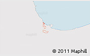Silver Style 3D Map of ZIP code 46320, single color outside