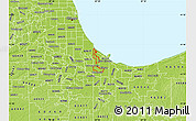 Physical Map of ZIP code 46320