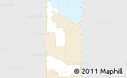 Classic Style Simple Map of ZIP code 46320