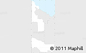 Silver Style Simple Map of ZIP code 46320