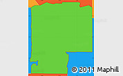Political Simple Map of ZIP code 46322