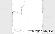 Blank Simple Map of ZIP code 46323, no labels