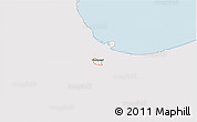 Silver Style 3D Map of ZIP code 46324, single color outside