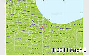 Physical Map of ZIP code 46324