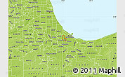Physical Map of ZIP code 46327