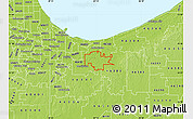Physical Map of ZIP code 46342