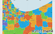 Political Map of ZIP code 46342
