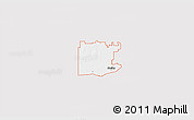 Silver Style 3D Map of ZIP code 46356, single color outside