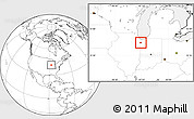 Blank Location Map of ZIP code 46356