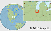 Savanna Style Location Map of ZIP code 46356