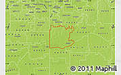 Physical Map of ZIP code 46356