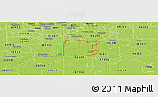 Physical Panoramic Map of ZIP code 46356
