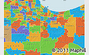 Political Map of ZIP code 46373