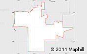 Silver Style Simple Map of ZIP code 46373