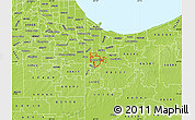 Physical Map of ZIP code 46375