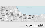Silver Style Panoramic Map of ZIP code 46394