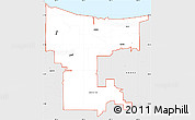 Silver Style Simple Map of ZIP codes starting with 464