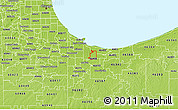 Physical 3D Map of ZIP code 46404