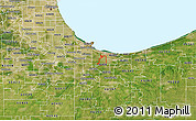 Satellite 3D Map of ZIP code 46404