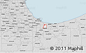 Silver Style 3D Map of ZIP code 46404