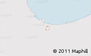 Silver Style 3D Map of ZIP code 46404, single color outside