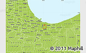 Physical Map of ZIP code 46404