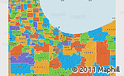 Political Map of ZIP code 46404