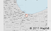 Silver Style Map of ZIP code 46404