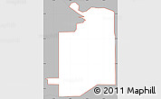 Gray Simple Map of ZIP code 46404