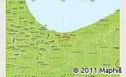 Physical Map of ZIP code 46405
