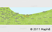 Physical Panoramic Map of ZIP code 46405