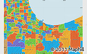 Political Map of ZIP code 46406