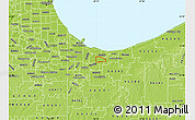 Physical Map of ZIP code 46407