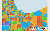 Political Map of ZIP code 46407