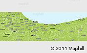 Physical Panoramic Map of ZIP code 46407
