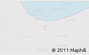 Silver Style 3D Map of ZIP code 46409, single color outside