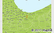 Physical Map of ZIP code 46409