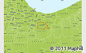 Physical Map of ZIP code 46410