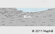 Gray Panoramic Map of ZIP code 46410