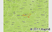 Physical Map of ZIP code 46516