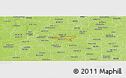 Physical Panoramic Map of ZIP code 46516