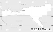 Silver Style Simple Map of ZIP code 46516