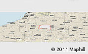Classic Style Panoramic Map of ZIP code 46628