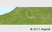Satellite Panoramic Map of ZIP code 46628
