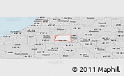 Silver Style Panoramic Map of ZIP code 46628