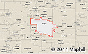Classic Style 3D Map of ZIP code 46714