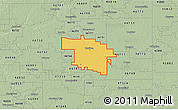 Savanna Style 3D Map of ZIP code 46714